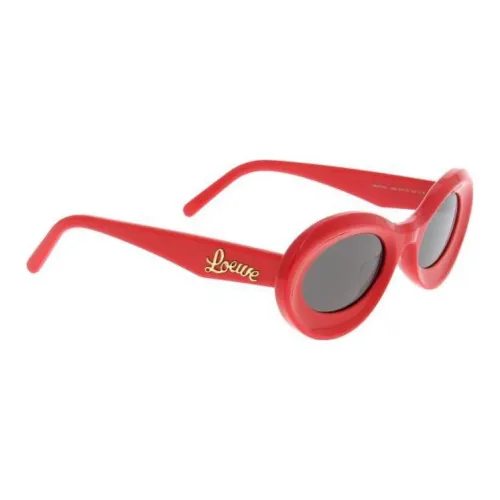 LOEWE Ацетат OVAL SUNGLASSES Женские Красный