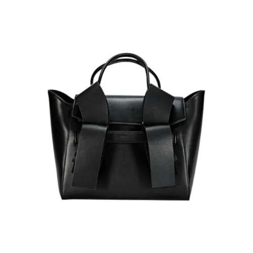 PINKO Коровья кожа Тоут Сумка Сумка для покупок Сумка Большая Женская Черная