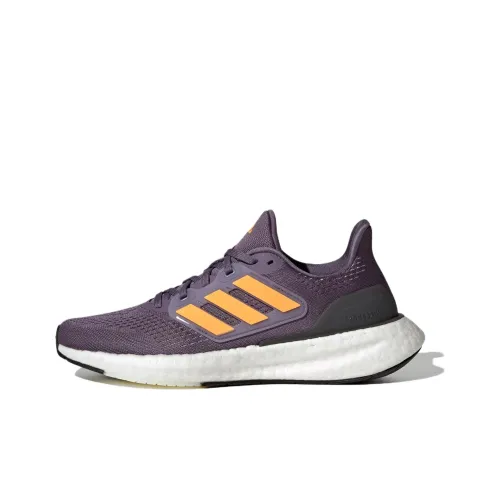 Adidas Pureboost 23 Амортизация Износостойкие Низкие Кроссовки для Бега Женские Фиолетовые