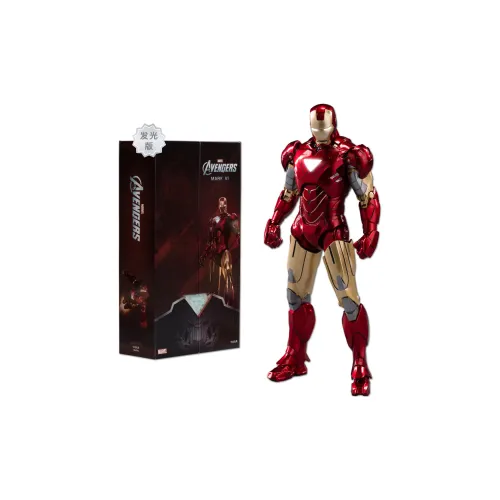 MID Пава Toy Железный человек MARVEL Мстители MK6 Светящаяся Edition Gannak 10 лет Anniversary Collector's Edition Фигурки в масштабе