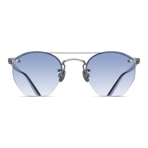 Matsuda Металлический Ацетат Aviator Солнцезащитные очки Унисекс Серебряный