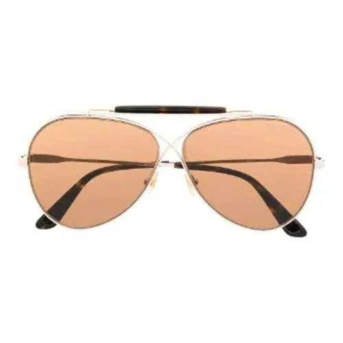 TOM FORD Металл Aviator Солнцезащитные очки Женские Золото
