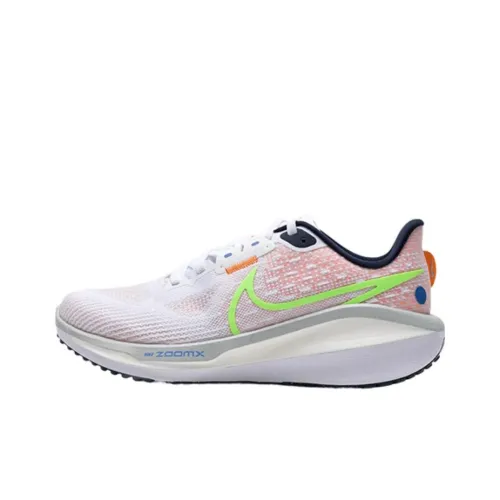 Nike Air Zoom Vomero 17 Беговые кроссовки Низкий топ Белый Розовый Унисекс