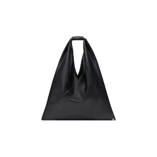 MM6 MAISON MARGIELA Сумка из зернистой кожи Плечо Сумка через плечо Tote Сумка Большая Унисекс Черная