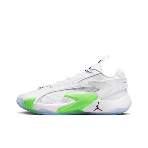 JORDAN Luka 2 Баскетбольные кроссовки Low Топ Белый Черный Зеленый Мужской