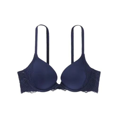 Victoria's Secret DREAM ANGELS Collection 6450 Сборка Украшение сборкой Стиль Позиционирование Гладкий Кружево PUSH Up Бюстгальтер Женские Морской синий