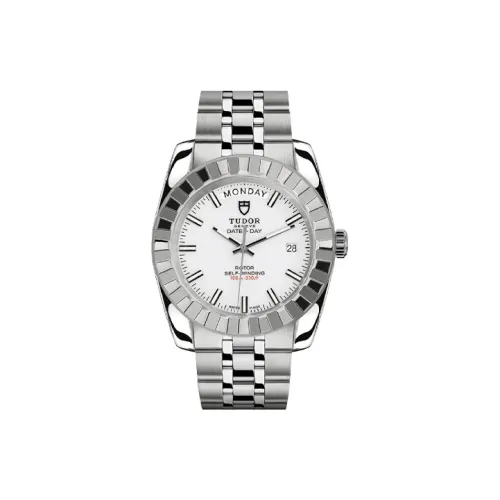 TUDOR Автоматический Механический Механизм Мужские Часы Classic Collection 41 мм Белый