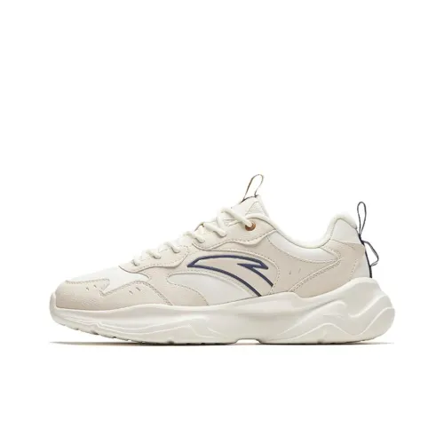 ANTA Life Collection Амортизация Устойчивость к истиранию Легкий Низкий Топ Повседневный Мужской Серый Белый