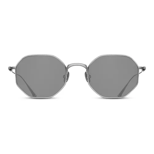 Matsuda Титан Нерегулярная форма Солнцезащитные очки Унисекс Серебряный