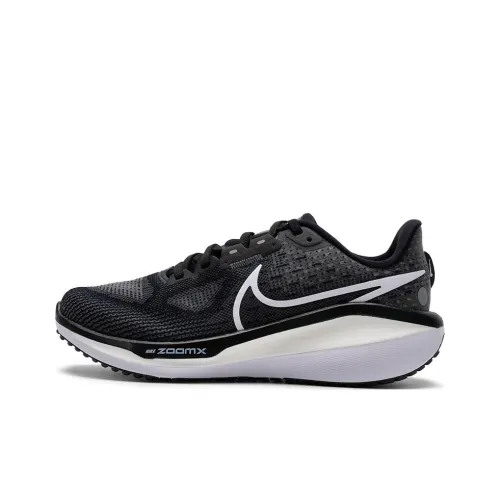 Nike Air Zoom Vomero 17 Амортизация Низкий Топ Повседневный Тренировки Городской Коммутирование Беговые кроссовки Женские Черный Белый