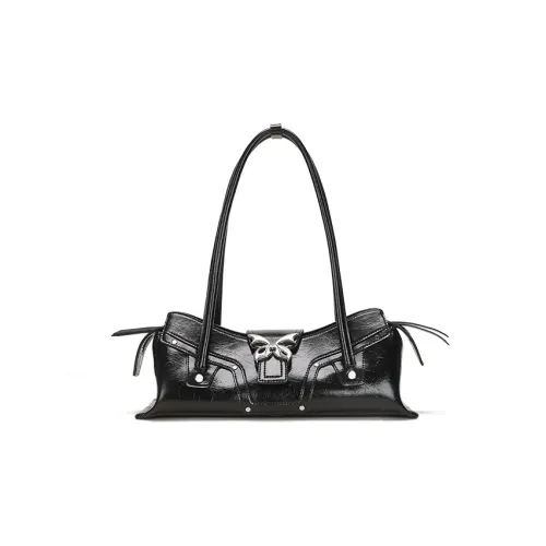 Omentar Коровья кожа Сумка через плечо Стандартная Женская Черная Белая