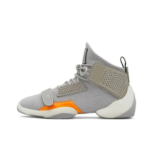 Giuseppe Zanotti GZ Дышащий MID Топ Повседневная обувь Мужской Серый