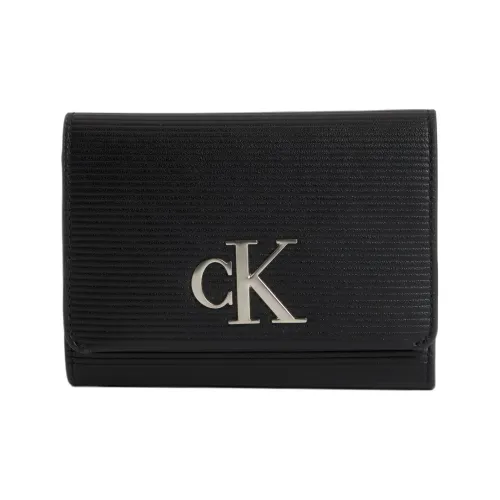 CK Calvin Klein Полиуретан Кошелек Женские Черный
