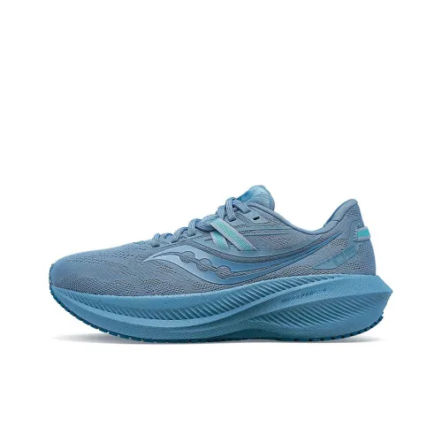 Saucony Triumph 20 Амортизация Износостойкий Низкий Топ Беговые кроссовки Мужские Синие