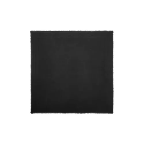 SAINT LAURENT Мужской шелковый шарф из велюра черный