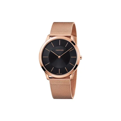 CK Calvin Klein Мужские часы Кварцевый механизм Ремешок из нержавеющей стали 43 мм Черный циферблат K3M2T621