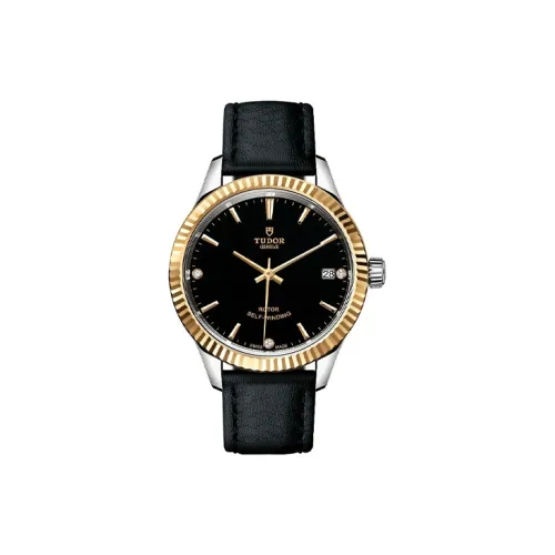 TUDOR Wind Style Collection Автоматический Механический Механизм Женские Часы Часы 34 мм Черный Циферблат