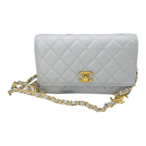 CHANEL WOC Икорная коровья кожа Сумка через плечо Женская Серый