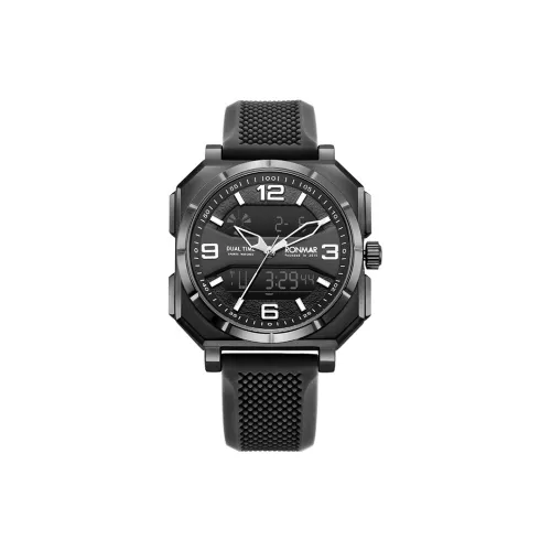 RONMAR Darth Vader Collection Электронный механизм силиконовый ремешок часы для мужчин черный циферблат