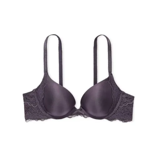 Victoria's Secret Dream Angels Collection 6450 Сборка Украшение сборкой Позиционирование стиля Гладкий Кружево PUSH Up Бюстгальтер Женские Серый Фиолетовый