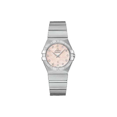 OMEGA Quartz Movement Женские Constellation Series Constellation Watch 27 мм Розовый