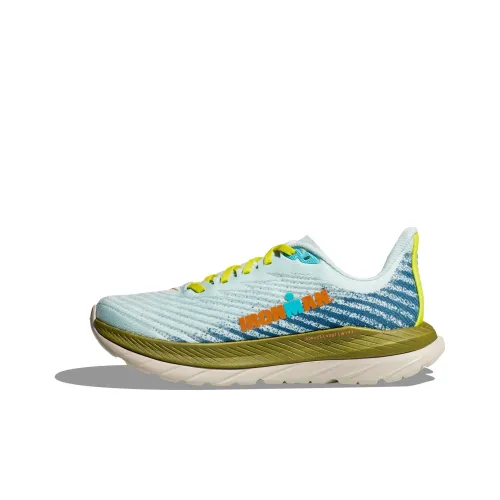 HOKA ONE ONE Mach 5 Амортизация Баланс Низкий Топ Беговые кроссовки Мужской Синий
