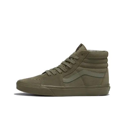 Vans SK8 High Скейтборд Кроссовки Унисекс Оливково-зеленый