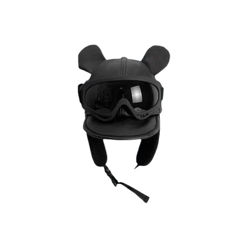 ALIEN BANG Шапка-ушанка из кожи унисекс