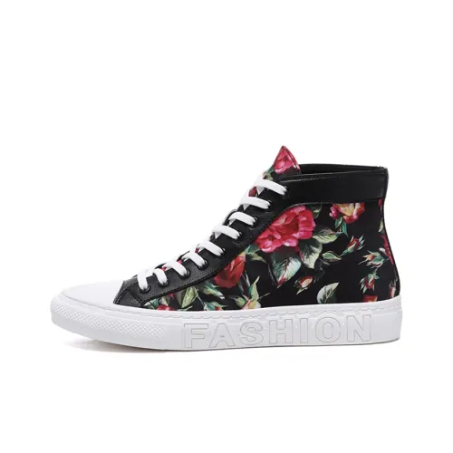 YEDANI High-Top Canvas Shoes Мужские Черные