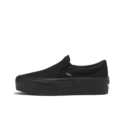 Vans CLASSIC Slip-On Low Top Скейтборд Кроссовки Унисекс Черный
