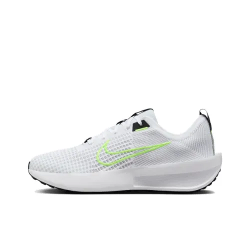 Nike Interact Run Амортизация и Дышащий Низкий Топ Повседневные Беговые кроссовки Мужские Белые