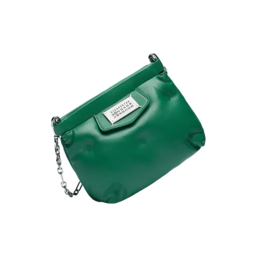 Maison Margiela Glam Slam Плетеная кожа клатч на одно плечо через плечо женский лесной зеленый