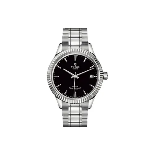 TUDOR Автоматический Механический Movement Женские Часы Wind Style Collection 34 мм Черные