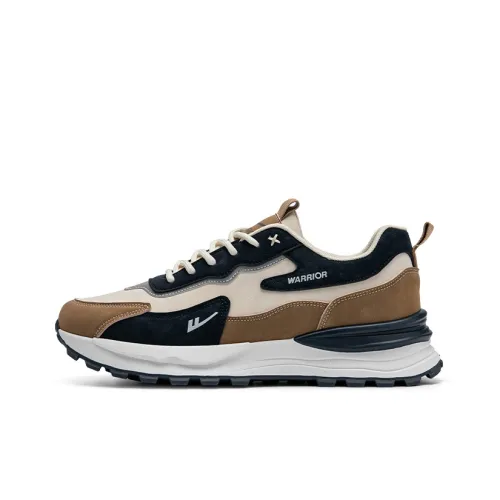Warrior Shock Absorbers Slip-Resistant Abrasion-Resistant Low Top Footwear Men's Beige Brown