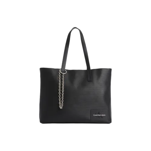 CK Calvin Klein Полиуретан Тоут Сумка Сумка для покупок Сумка на плечо Сумка Женская Черная