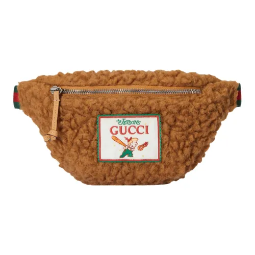 GUCCI Шерсть Бананка Детский Коричневый