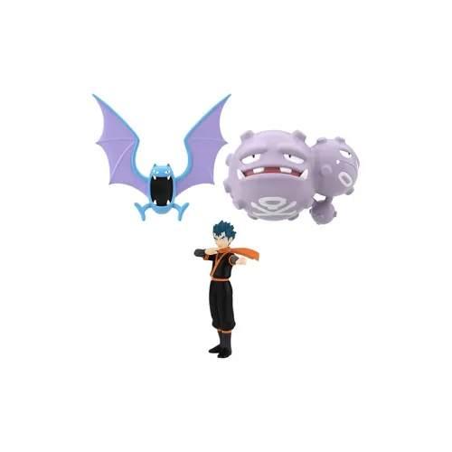 BANDAI Pokémon Scale World Guandu Area Асаи Big Mouth Bat DUAL GAS Кепки 3 шт Играть Food