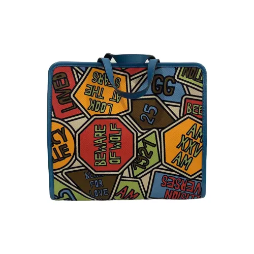 GUCCI Canvas с кожаными вставками холщовая сумка тоут сумка для покупок одиночная детская сумка синий желтый