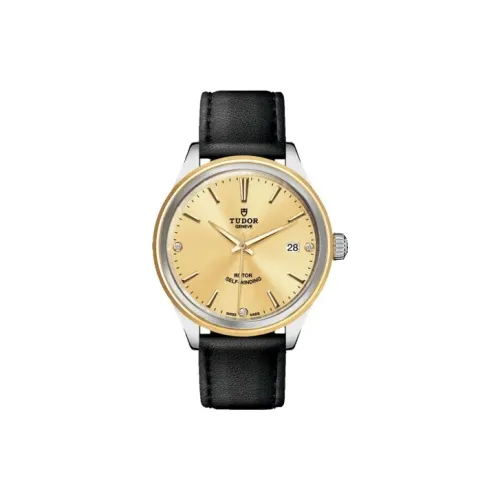 TUDOR Wind Style Collection Автоматический Механический Механизм Мужские Часы Часы 38 мм Золотой Циферблат