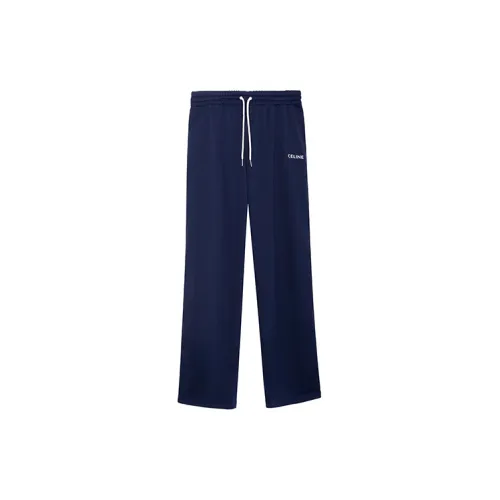CELINE SS23 Вязаные Спортивные Штаны Мужские Синие
