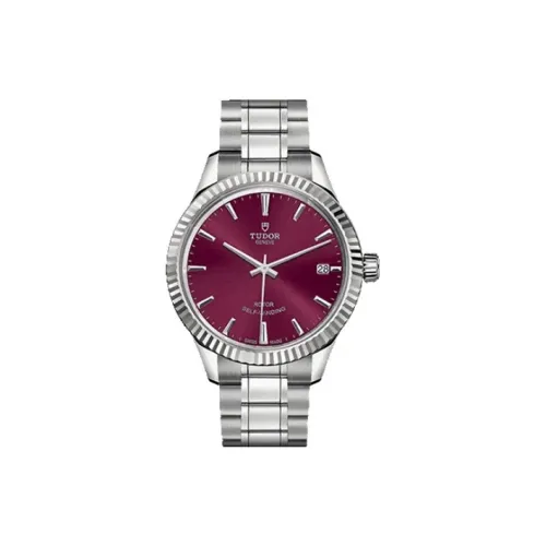 TUDOR Автоматический Механический Movement Женские Часы Wind Style Collection 34 мм Фиолетовые