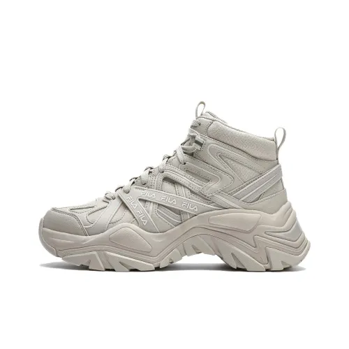 FILA Fishbone Повседневные Высокие Кеды Бежевые Женские