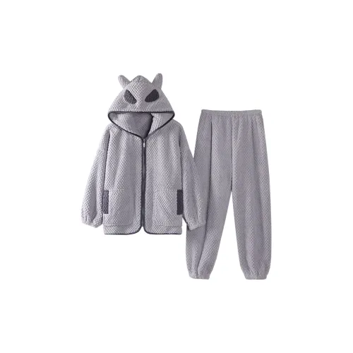 Kerener Серый Женские Пижамные Комплекты