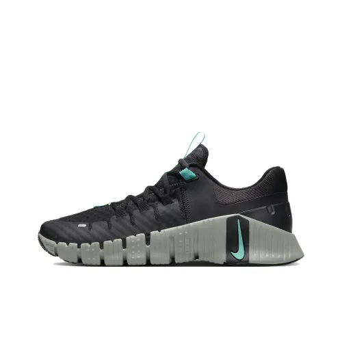 Nike Free Metcon 5 Устойчивые к истиранию Дышащие Низкие Кроссовки для тренировок Мужские Черные Серые