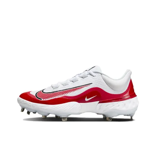 Nike Alpha Huarache 4 Устойчивые к истиранию Низкие Кроссовки для тренировок Мужские Белый Красный