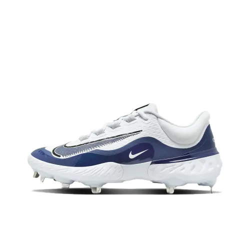 Nike Alpha Huarache 4 Устойчивые к истиранию Низкие Кроссовки для тренировок Мужские Белые и Синие