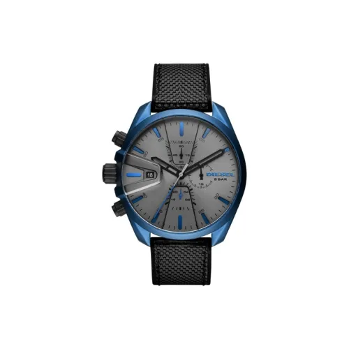 DIESEL Мужские часы Кварцевый механизм Тканевый ремешок Серый циферблат DZ4506