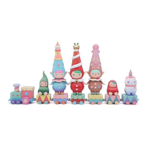 POP MART Pucky Рождественская коллекция Слепые коробки Полный набор 12 шт