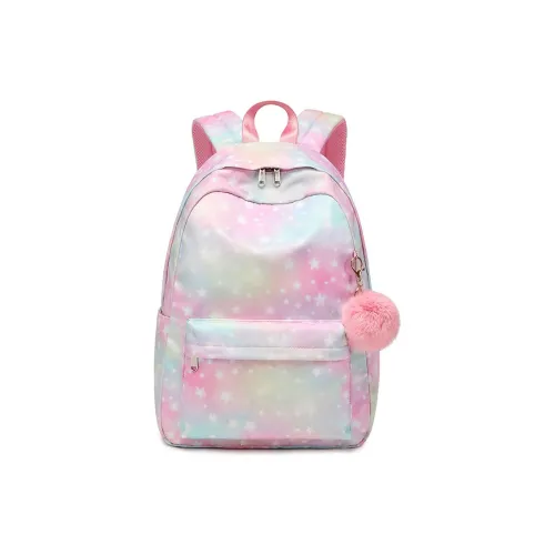 Rainbow Girl Полиэстер Рюкзак Стандартный Розовый Синий