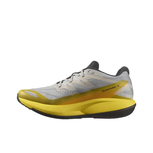 SALOMON Phantasm 2 Износостойкий и Легкий Низкий Топ Беговые кроссовки Мужские Желто-серые